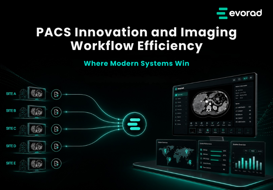 Imaging workflow efficiency improved through modern PACS across multiple radiology sites